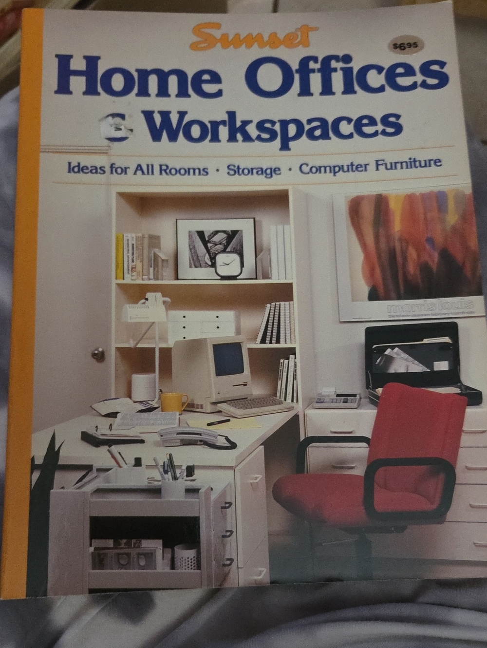 Red Office Chair Notebook - Home Offices Workspaces Cover 1986
